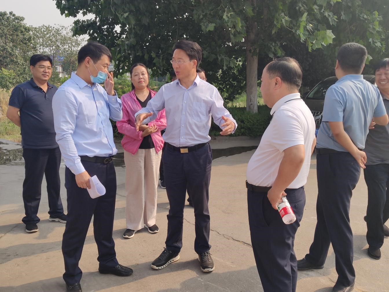 新密市委副书记程洋巡查调研双洎河
